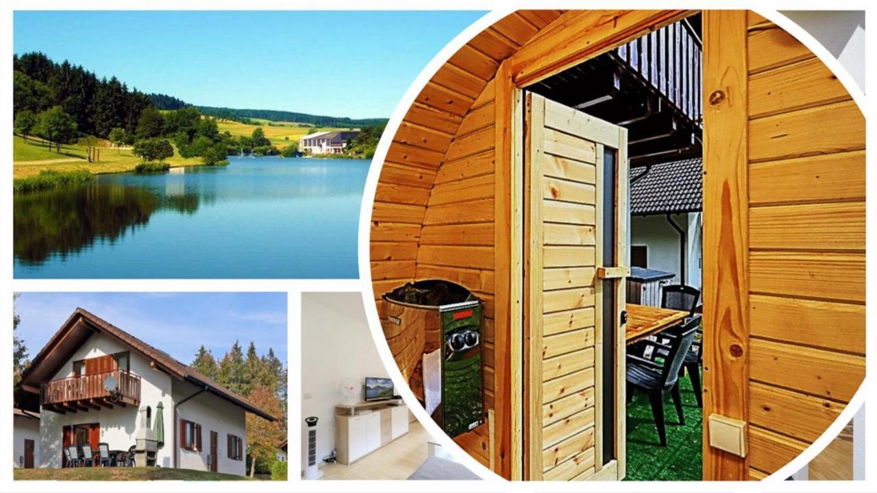 Seepark Kirchheim Ferienhaus bei Vera mit Sauna Exterior foto